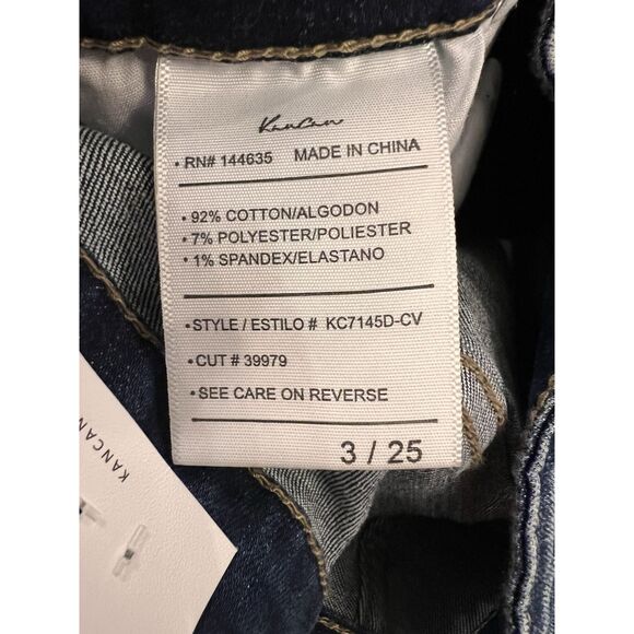 KanCan Curvy High Rise Ankle‎ Skinny Button Fly Jeans Women’s 3/25 Whiskered NWT - Picture 11 of 11